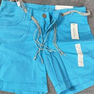 Nwt Baby Blue Sonoma Shorts 10"size x 6"in seem